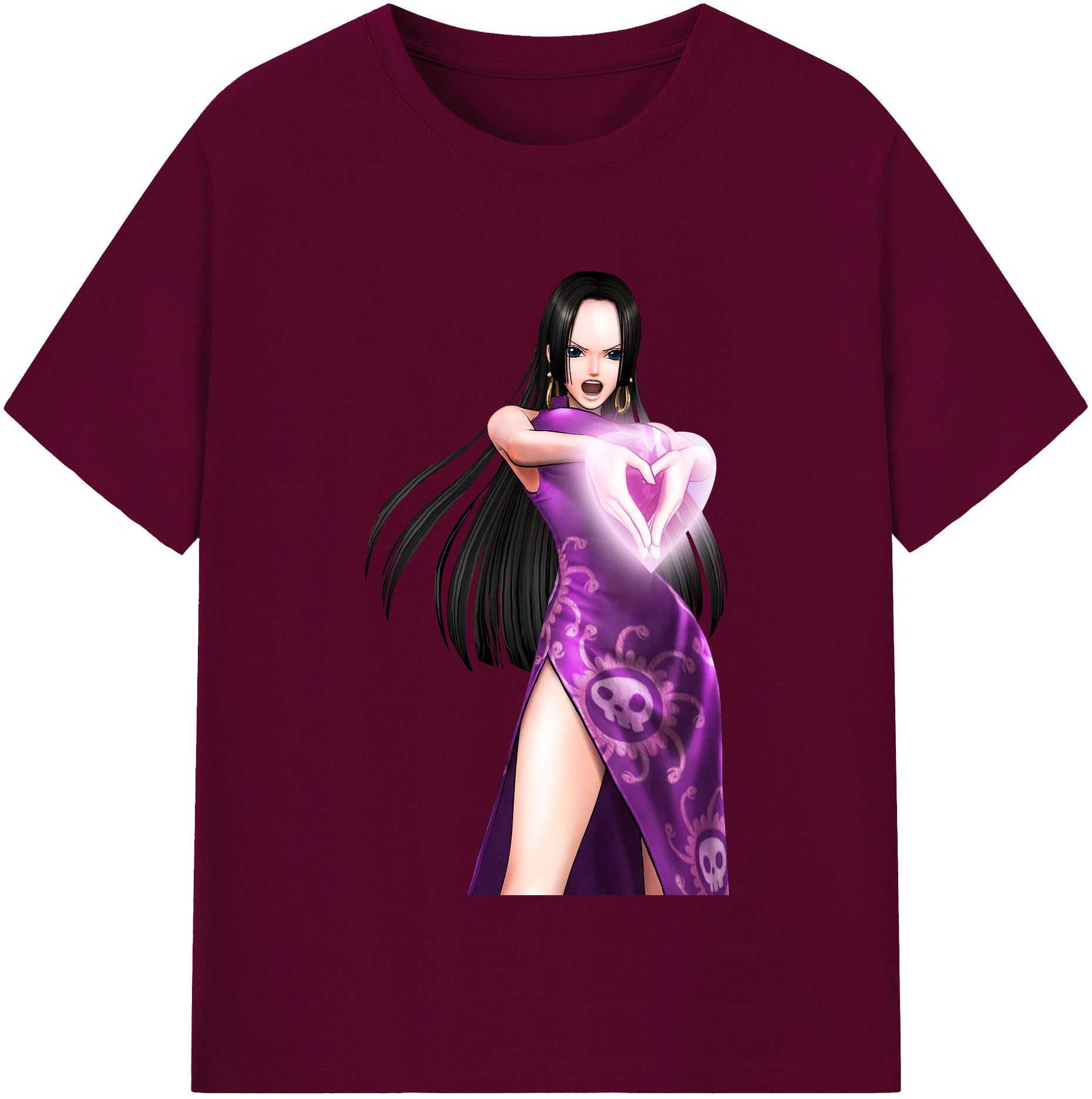 ワンピース ボア・ハンコック ONE PIECE Boa·Hancock レディースカジュアルプリントTシャツ（綿100％）